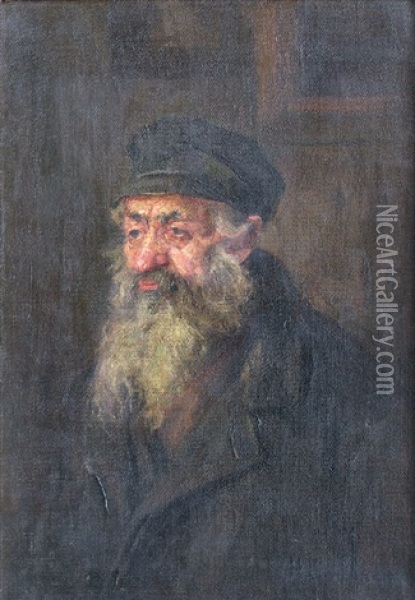 Homme Barbu Oil Painting - Nikolai Ivanovich Kravchenko