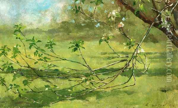 Apple Blossoms Oil Painting - Theodore Robinson
