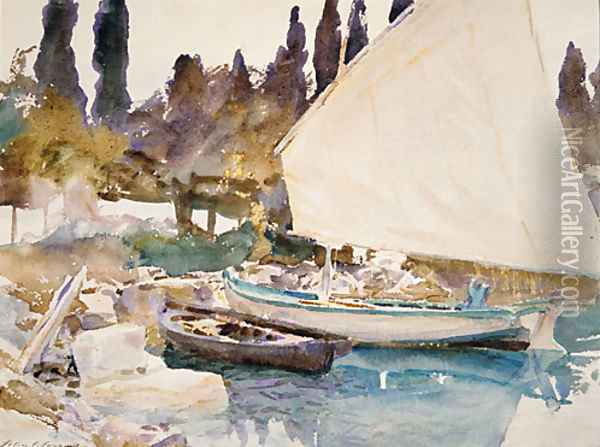 Boats 1913 Oil Painting - John Singer Sargent