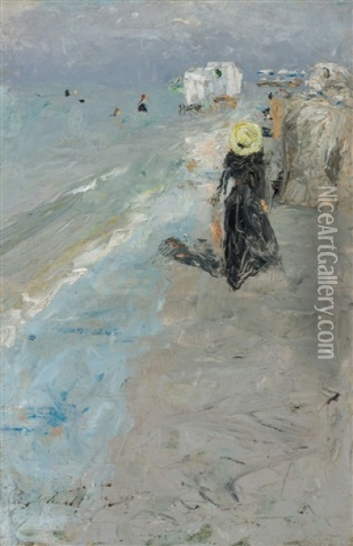 Beach Scene With Figures Oil Painting - Charles Webster Hawthorne