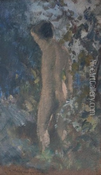 Femme Nue Oil Painting - Fernand Maillaud