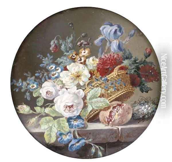 Flowers Oil Painting - Gerard Van Spaendonck