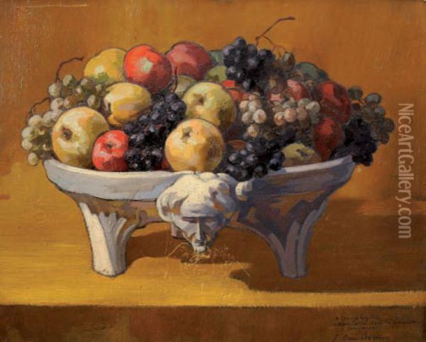Coupe De Fruits Oil Painting - Francisque Guillermin