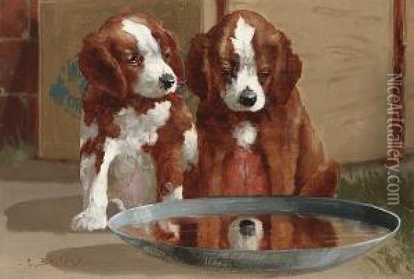 Reflections Oil Painting - Clarence E. Braley