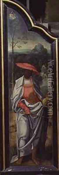 Adoration of the Magi Melchior the Negro King Oil Painting - Jan van Dornicke