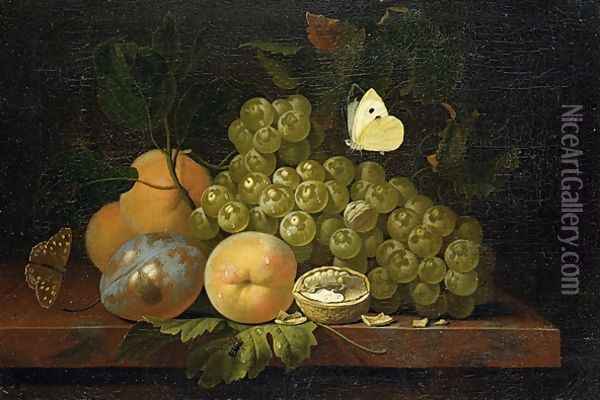 Fruit Study Oil Painting - Ernst Stuven