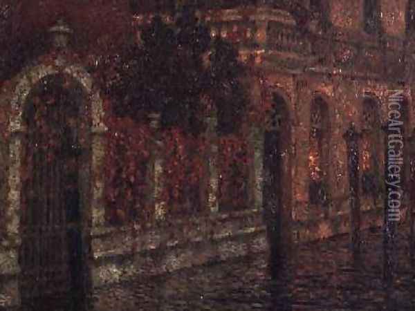Venice Canal Oil Painting - Henri Eugene Augustin Le Sidaner