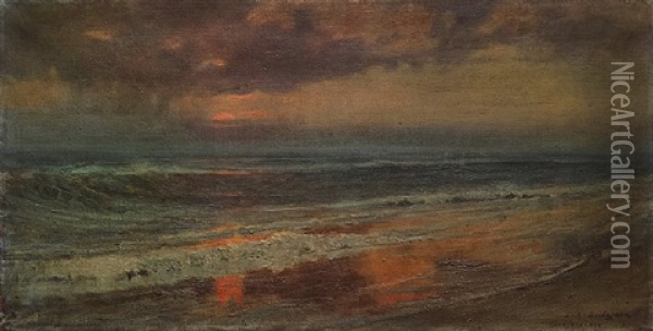 Nachtliches Stelldichein Oil Painting - Frederick Arthur Bridgman