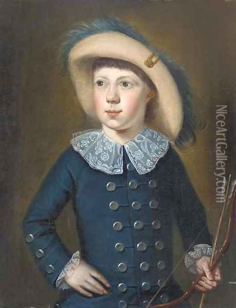 The young archer Oil Painting - English School