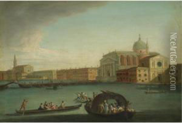 Venice, A View Of The Redentore In July Oil Painting - Giovanni Richter