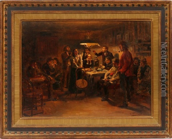 The Conspirators Oil Painting - Vladimir Egorovich Makovsky