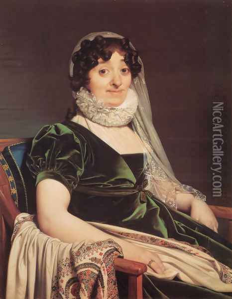 Comtes de Tournon, née Geneviève de Seytres Caumont Oil Painting - Jean Auguste Dominique Ingres