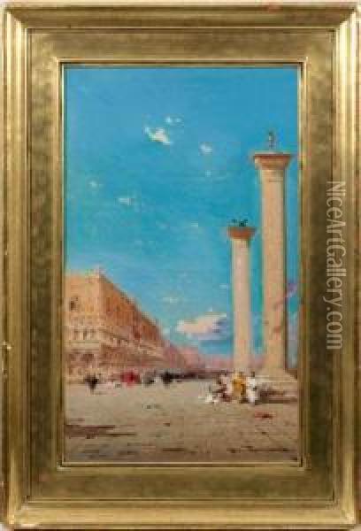 Ansicht Von Venedig Oil Painting - Henri Duvieux