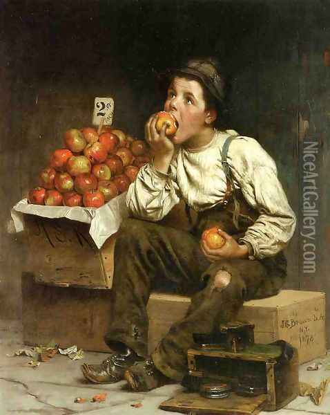 Eating the Profits Oil Painting - John George Brown