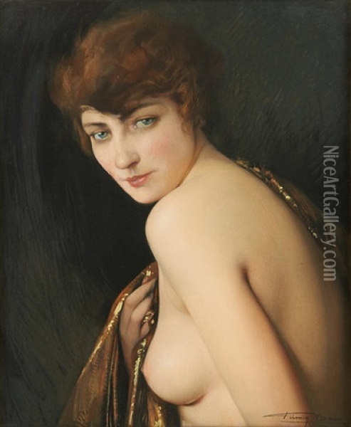 Nelly Oil Painting - Firmin Baes