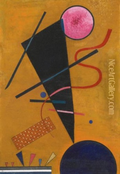 Beruhrung (contact) Oil Painting - Wassily Kandinsky