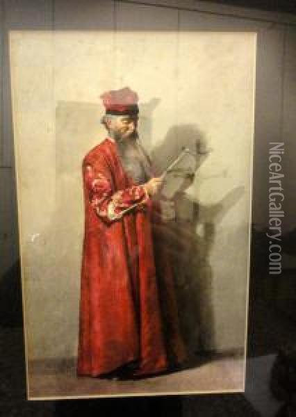 Doge Vestito Di Rosso Oil Painting - Benedetto Musso