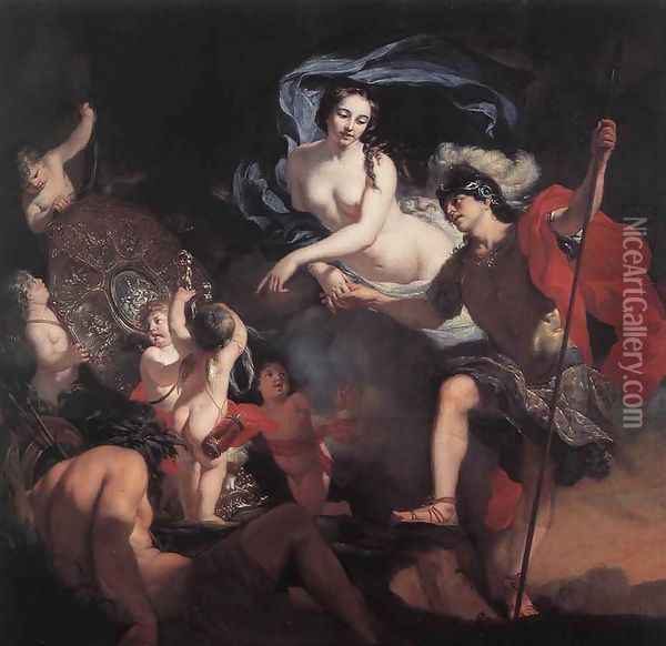 Venus Presenting Weapons to Aeneas Oil Painting - Gerard de Lairesse