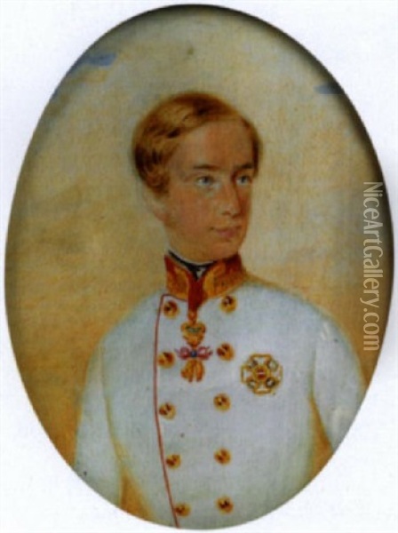 Kaiser Franz Joseph I. Von Osterreich Oil Painting - Karl Teibler