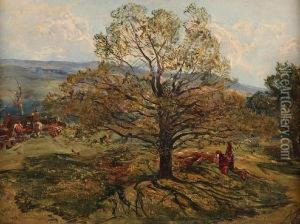 Springtime, Cumberland Oil Painting - Alexander Jnr. Fraser