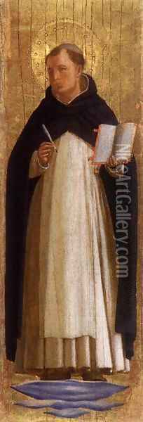 St Thomas Aquinas Oil Painting - Angelico Fra