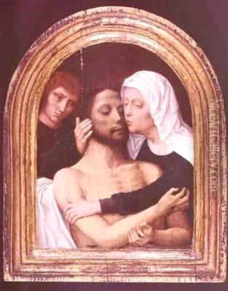 Descent from the Cross Oil Painting - Gerard David