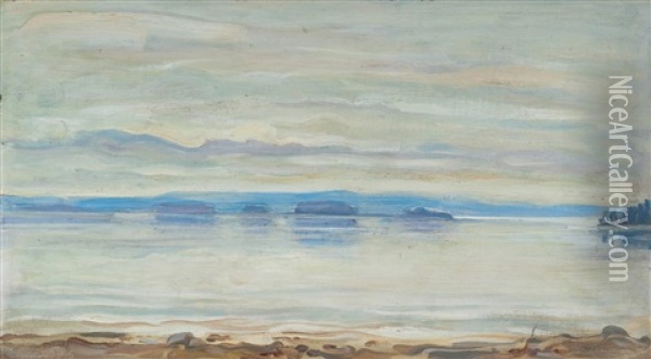 Morning In Ruovesi Oil Painting - Akseli Valdemar Gallen-Kallela