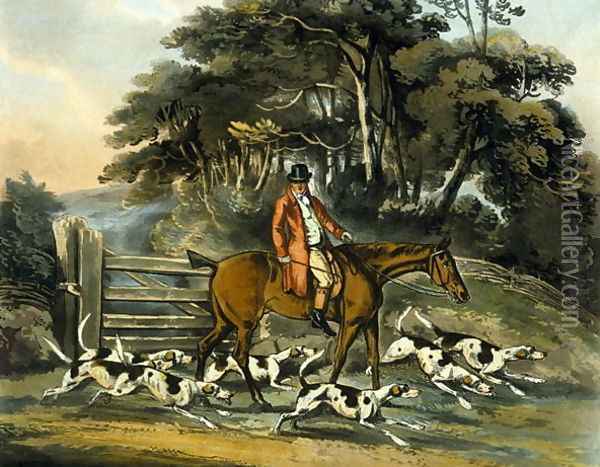 Going Out, from 'Fox Hunting' Oil Painting - Henry Thomas Alken