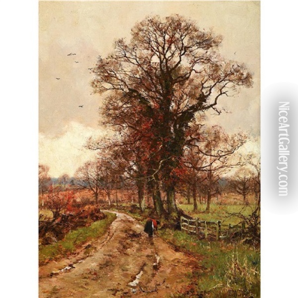 The Last Days Of Autumn Oil Painting - Edward Wilkins Waite