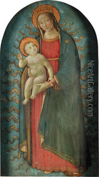 The Virgin Of The Immaculate Conception Oil Painting - Master Of Marradi