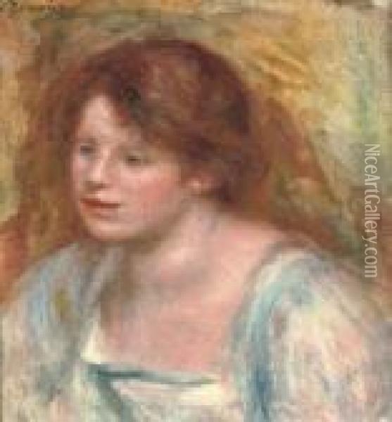 Portrait De Lucienne Oil Painting - Pierre Auguste Renoir
