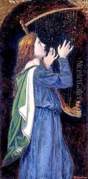 St Cecelia Oil Painting - John Atkinson Grimshaw