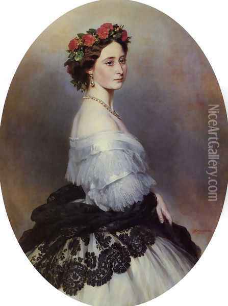 Princess Alice Oil Painting - Franz Xavier Winterhalter