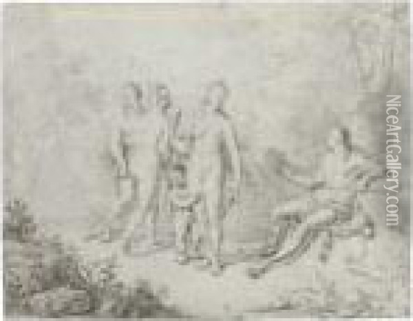 The Judgement Of Paris Oil Painting - Willem van Mieris