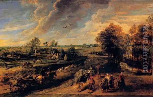 Return from the Fields Oil Painting - Peter Paul Rubens