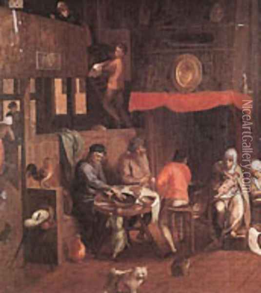 Netherlandish Household Oil Painting - Gillis Mostaert