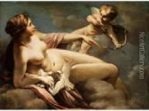 Venus Und Amor Oil Painting - Sebastiano Ricci