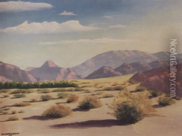 Desert Landscape Oil Painting - Beatrice Gildersleeve