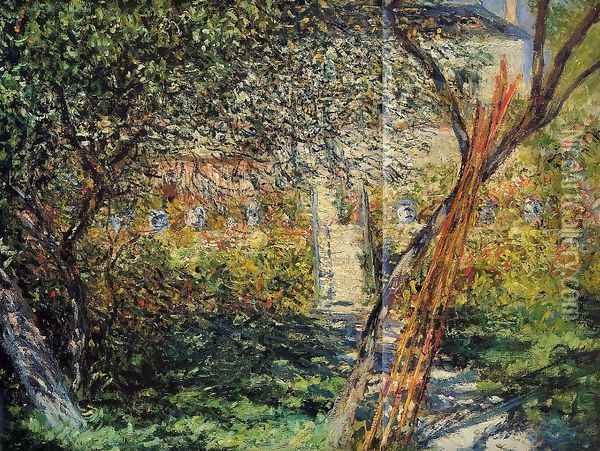 Monet's Garden at Vetheuil Oil Painting - Claude Oscar Monet