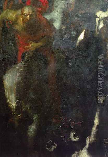 The Wild Hunt 1899 Oil Painting - Franz von Stuck