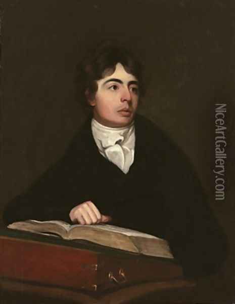 Portrait of Robert Southey 1804 Oil Painting - John James Masquerier