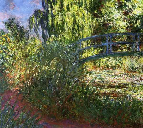 Waterlily Pond And Path By The Water Oil Painting - Claude Oscar Monet