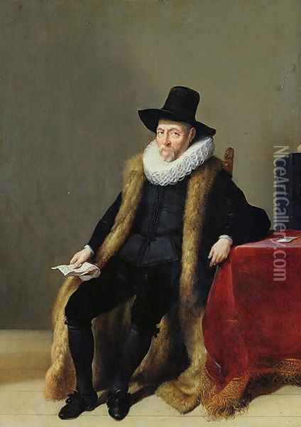 Portrait of a Man Oil Painting - Hendrick Gerritsz Pot