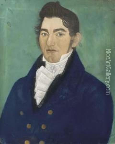 Trenton Gentleman Oil Painting - Micah Williams