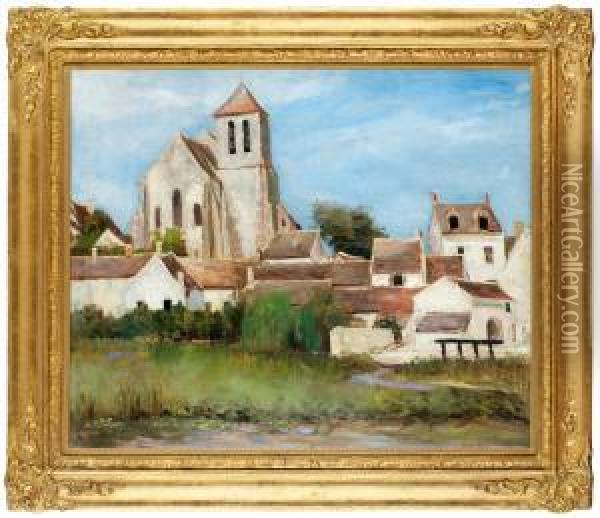 Kyrkan I Montigny Oil Painting - Carl Fredrik Hill