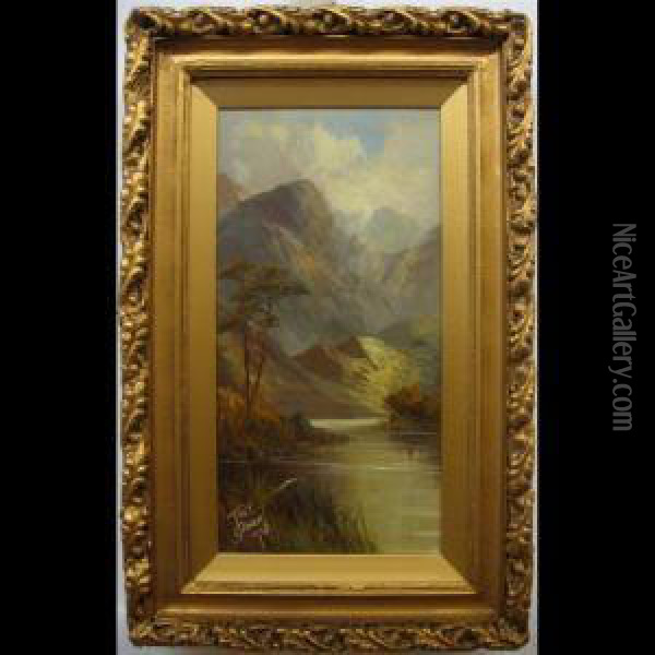 Highland Lake Scenes Oil Painting - Joel Owen