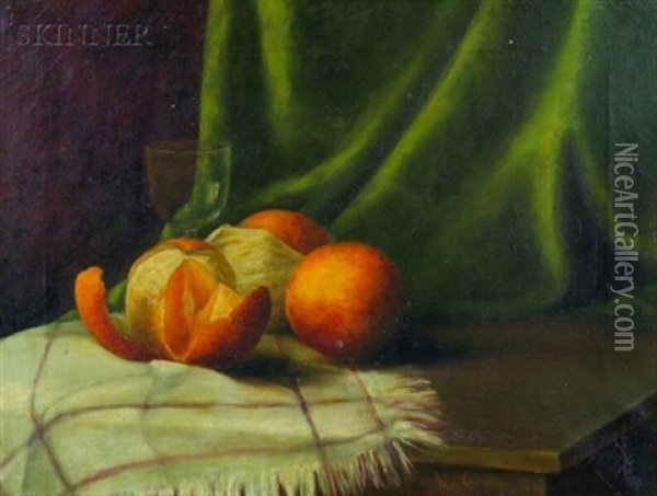 Still Life With Oranges Oil Painting - Ida Crawley