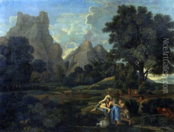 Landscape With Polyphemus Oil Painting - Nicolas Poussin