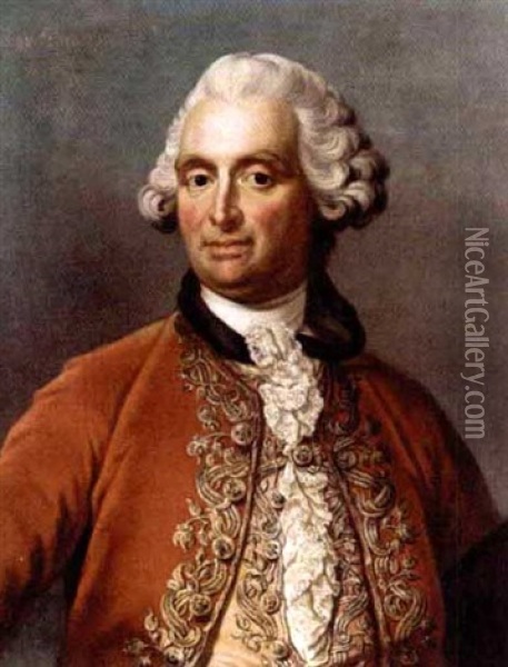 Portrait Of Sir John Goodriche, 5th Baronet Oil Painting - Petrus Johannes van Reysschoot