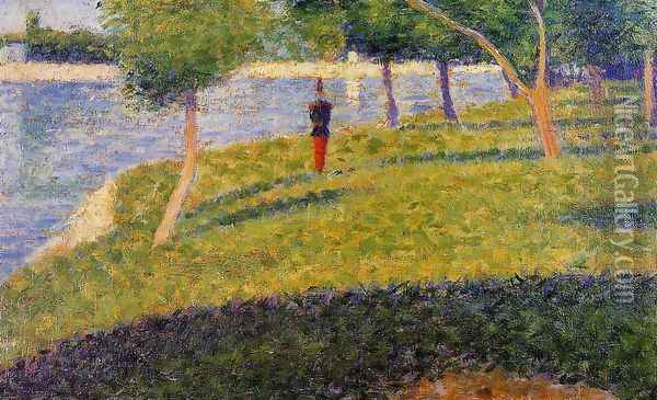 La Grande Jatte Oil Painting - Georges Seurat